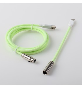 Factory Directly Coiled Usb Cable 4 Pin 5pin Spring Coil Type C Charging Cable For Mechanical Keyboard